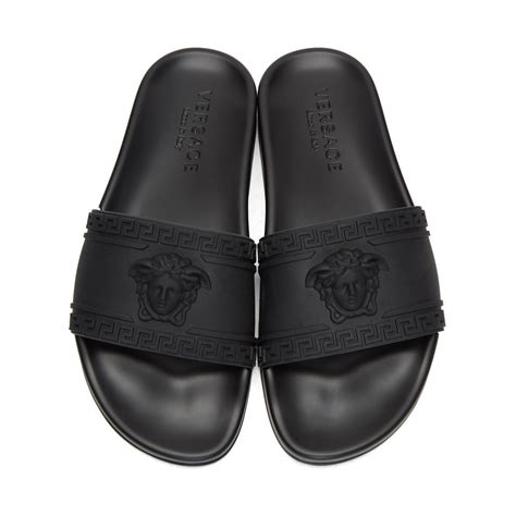 versace medusa slides.